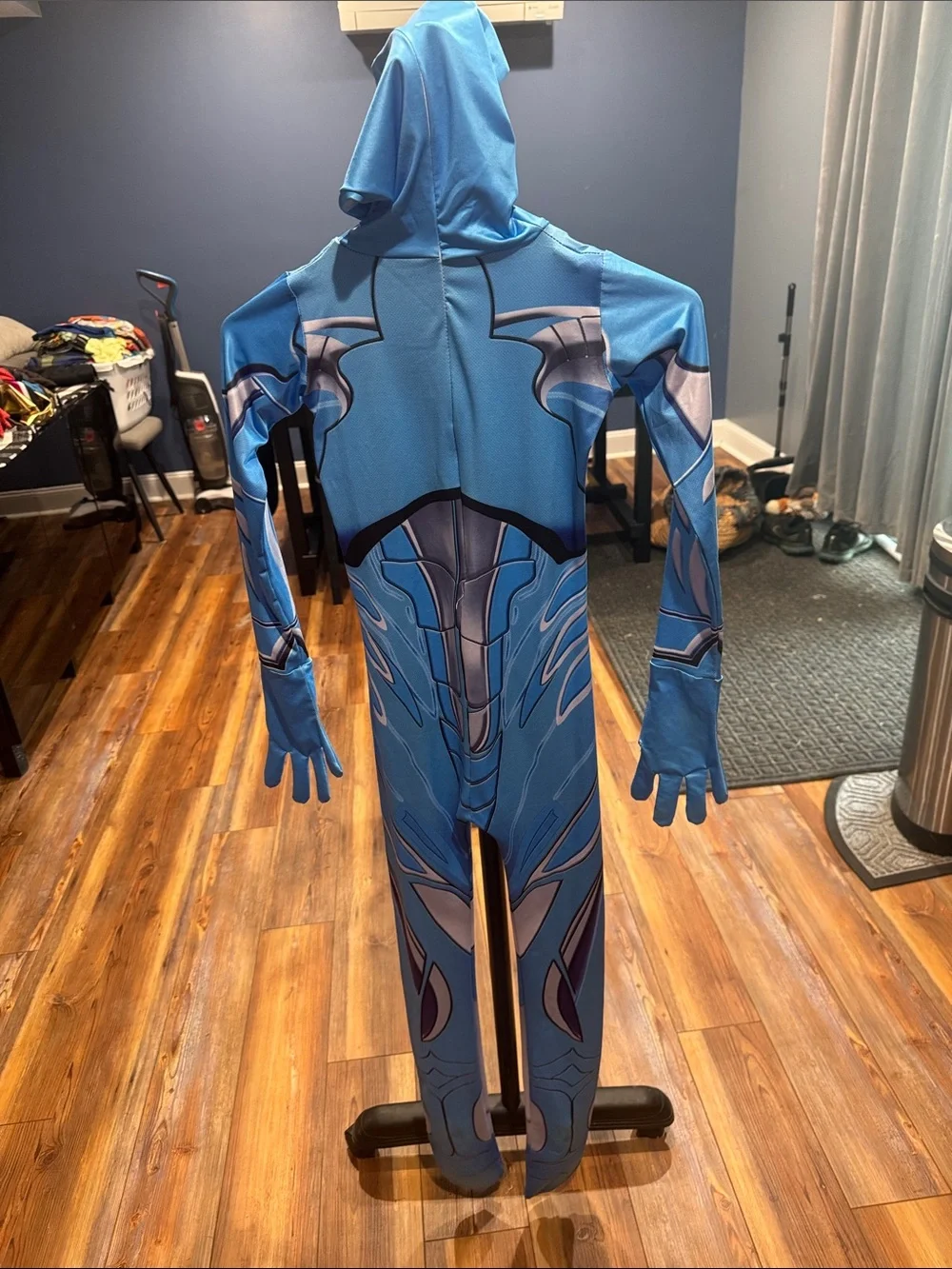 Blue Kids' Space Hero Costume with Hood